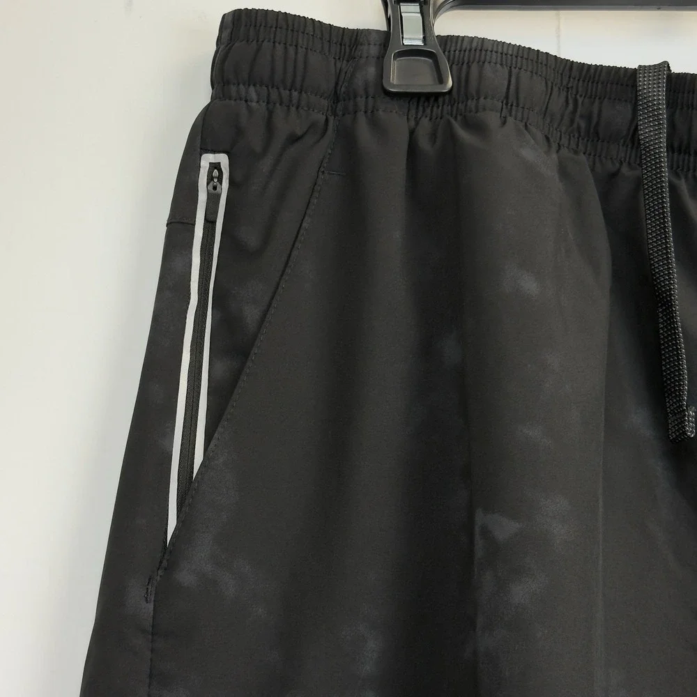 Men's Black Smoke Print MEMBERS MARK‎ Work it Out Shorts XXL